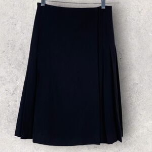 Burberry Black Pleated‎ Skirt Size 4 US Uniform NEW